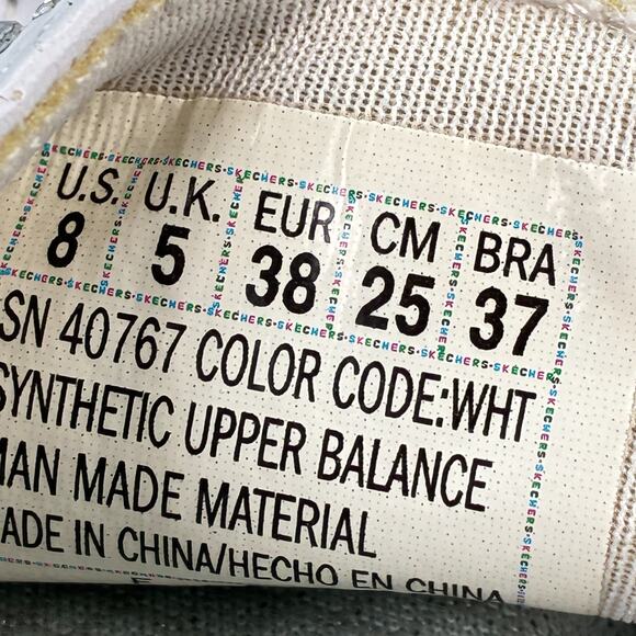 Skechers Gray Rhinestone Platform Thong Slip On Comfort Sandals Women's Size 8 - Picture 10 of 11